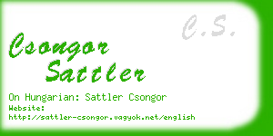 csongor sattler business card